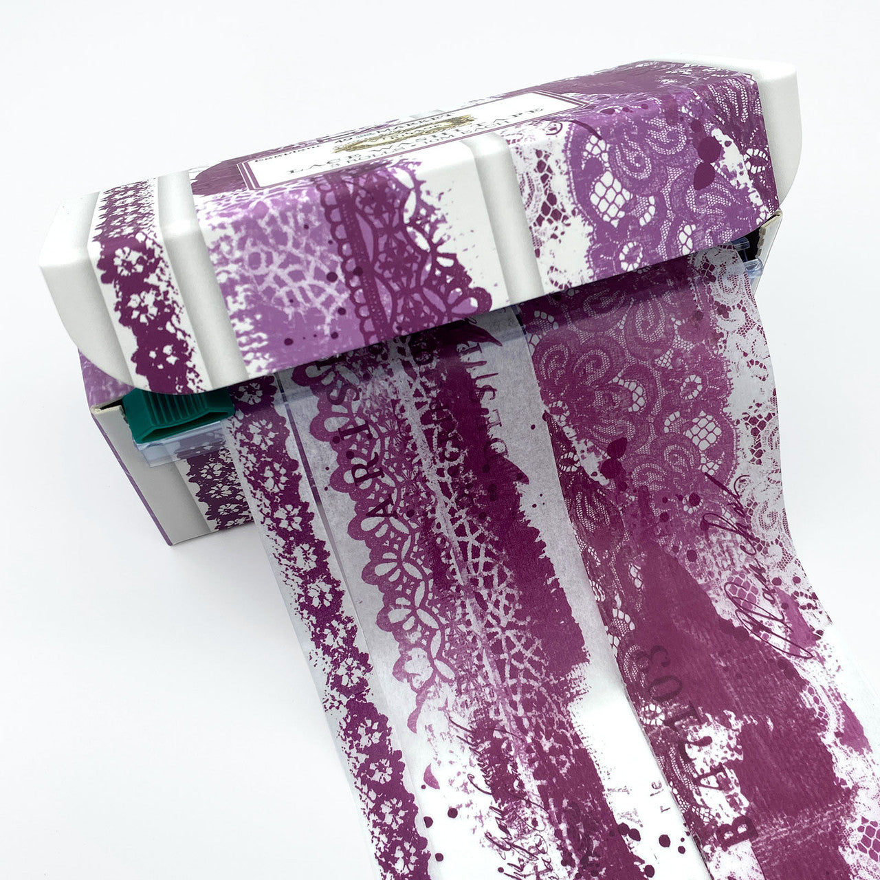 49 en markt vintage bits aubergine kant washi tape set